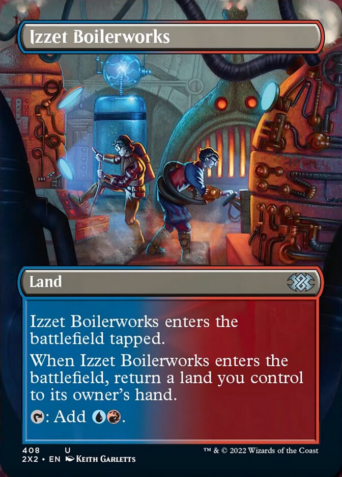 Izzet Boilerworks (Borderless Alternate Art) [Double Masters 2022] - Evolution TCG