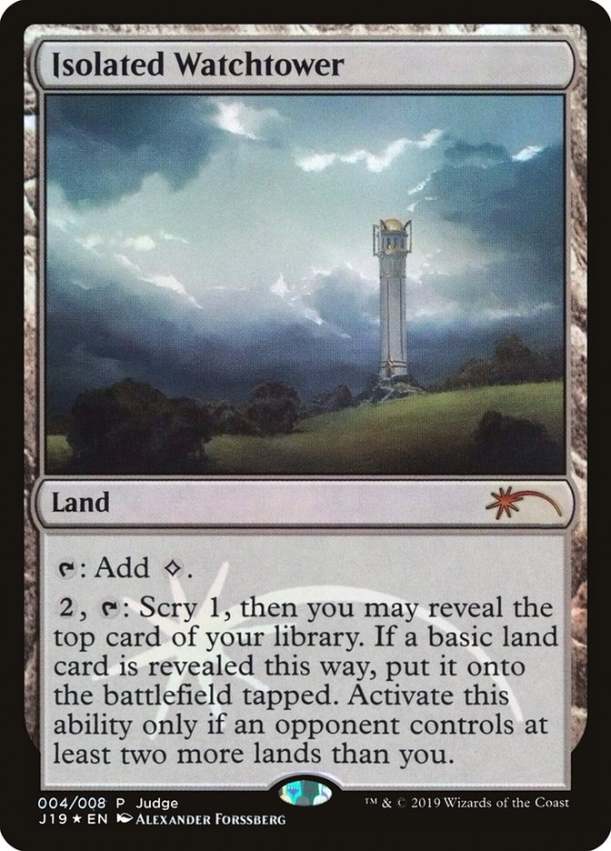 Isolated Watchtower [Judge Gift Cards 2019] - Evolution TCG