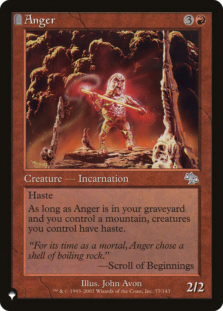 Anger (JUD) [The List] - Evolution TCG
