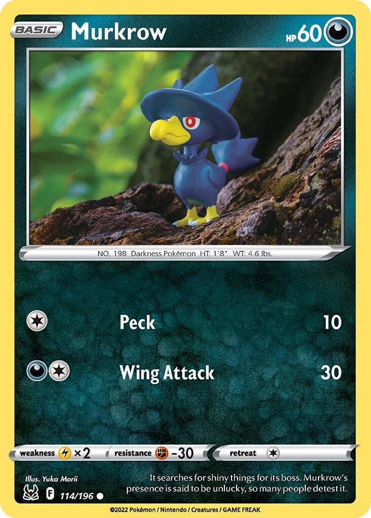 Murkrow (114/196) [Sword & Shield: Lost Origin] - Evolution TCG