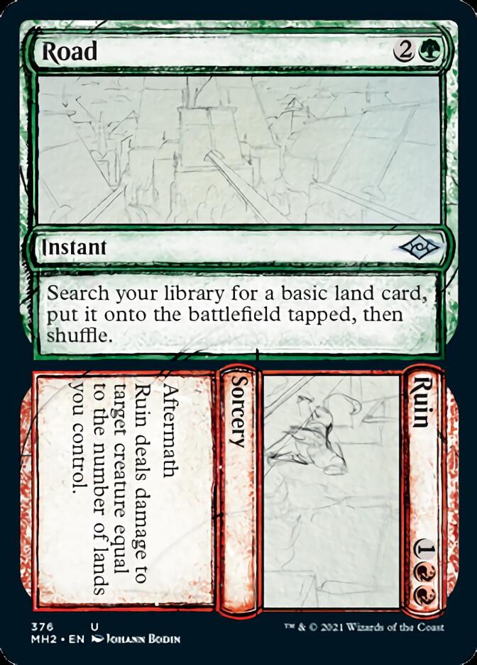 Road // Ruin (Sketch) [Modern Horizons 2] - Evolution TCG