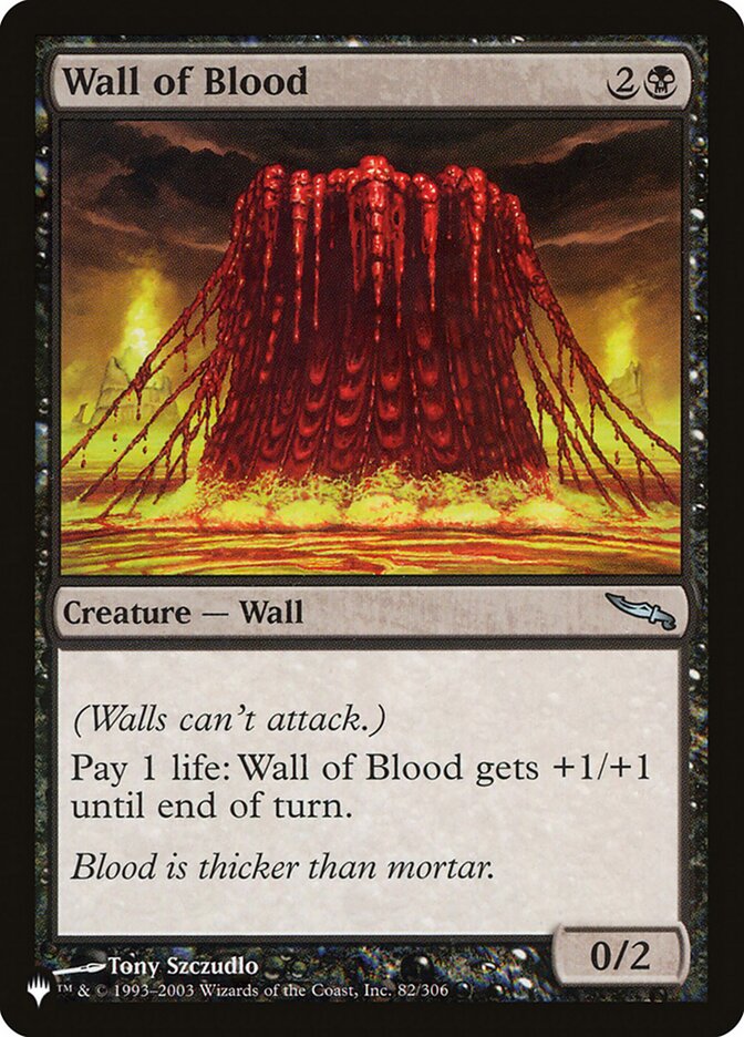 Wall of Blood [The List] - Evolution TCG