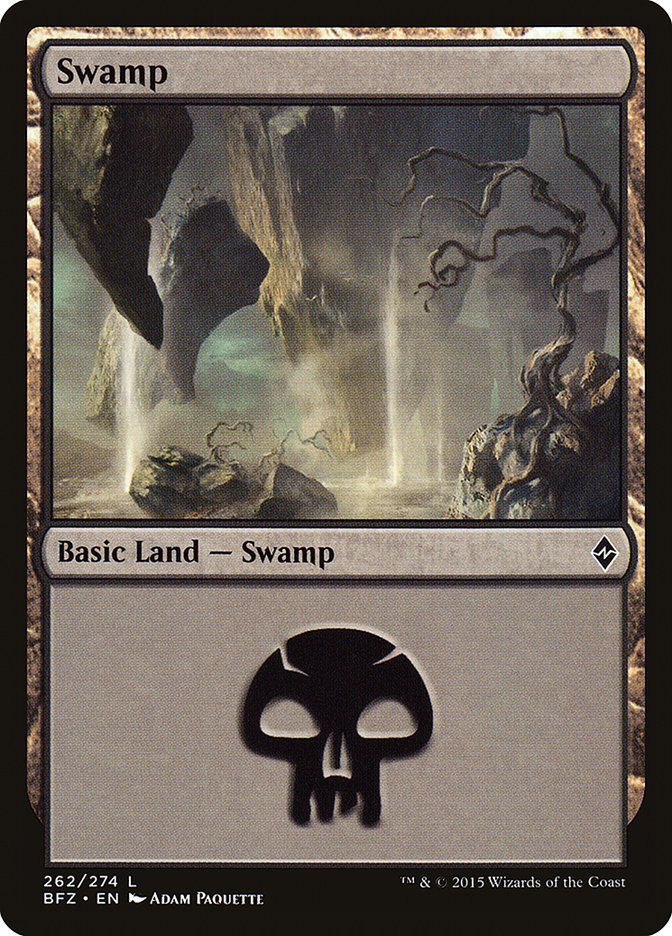 Swamp (262) [Battle for Zendikar] - Evolution TCG