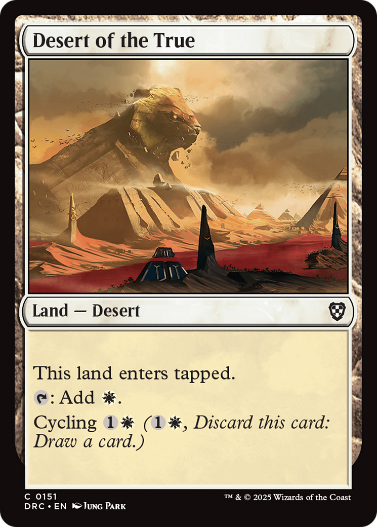 Desert of the True [Aetherdrift Commander] - Evolution TCG