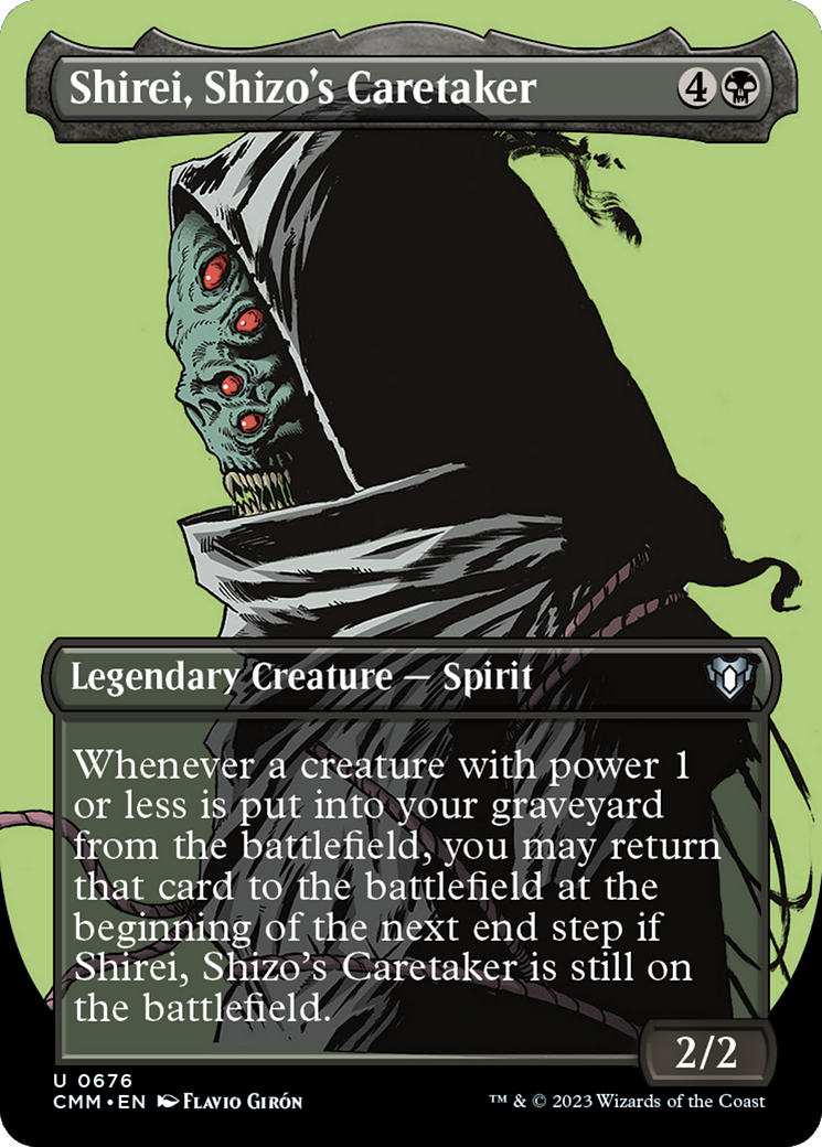 Shirei, Shizo's Caretaker (Borderless Profile) [Commander Masters] - Evolution TCG