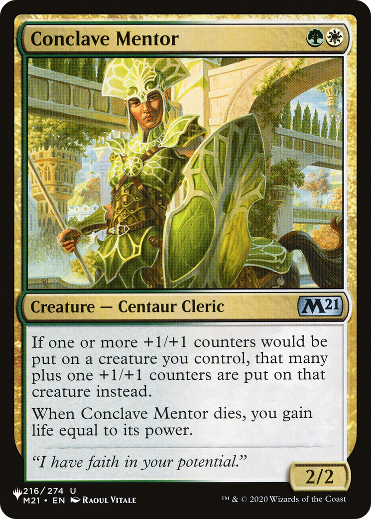 Conclave Mentor [The List]