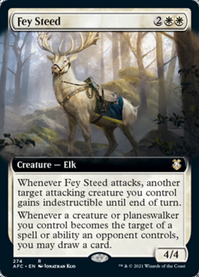 Fey Steed (Extended Art) [Dungeons & Dragons: Adventures in the Forgotten Realms Commander] - Evolution TCG