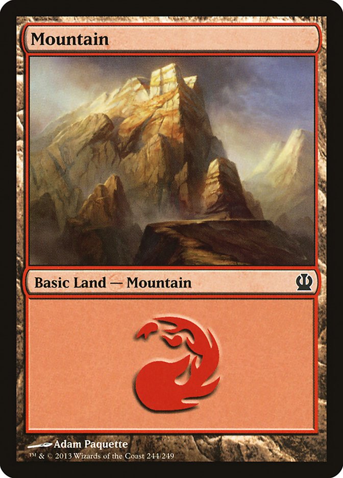 Mountain (244) [Theros] - Evolution TCG