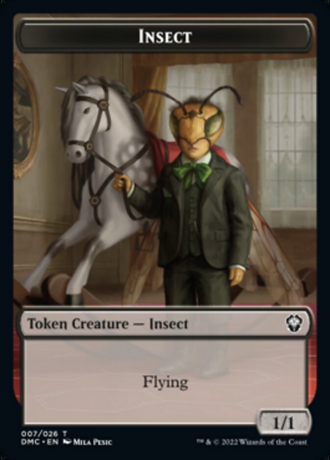 Soldier // Insect Double-Sided Token [Dominaria United Tokens] - Evolution TCG