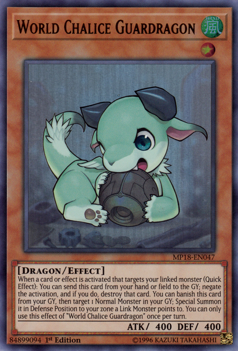 World Chalice Guardragon [MP18-EN047] Ultra Rare - Evolution TCG