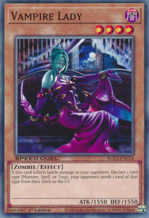 Vampire Lady [SGX3-ENC04] Common - Evolution TCG