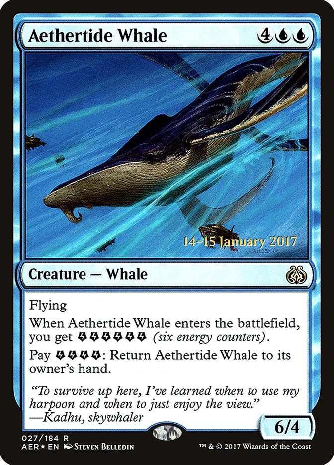 Aethertide Whale [Aether Revolt Prerelease Promos] - Evolution TCG