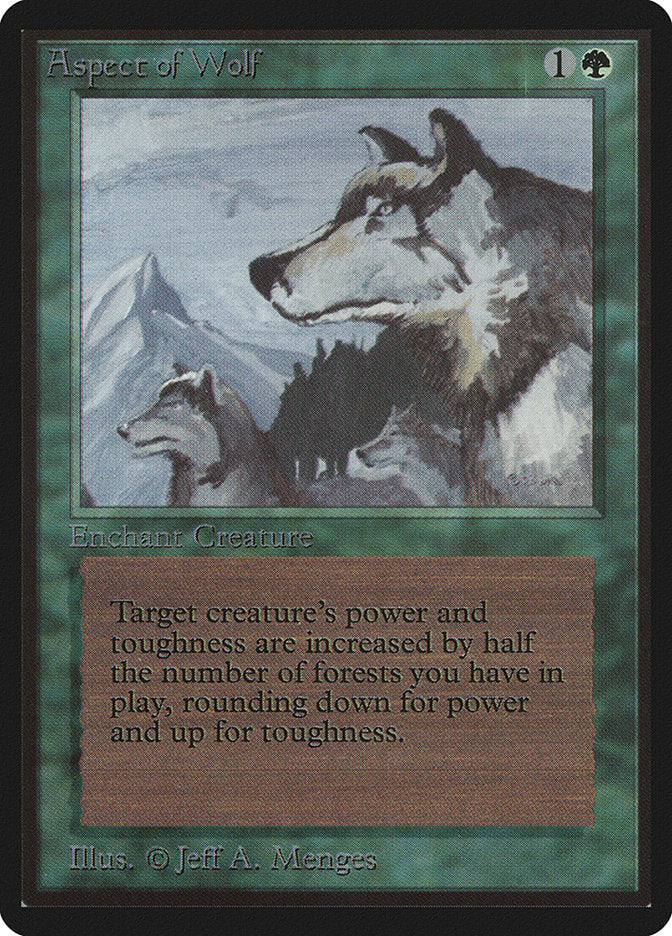 Aspect of Wolf [Beta Edition] - Evolution TCG