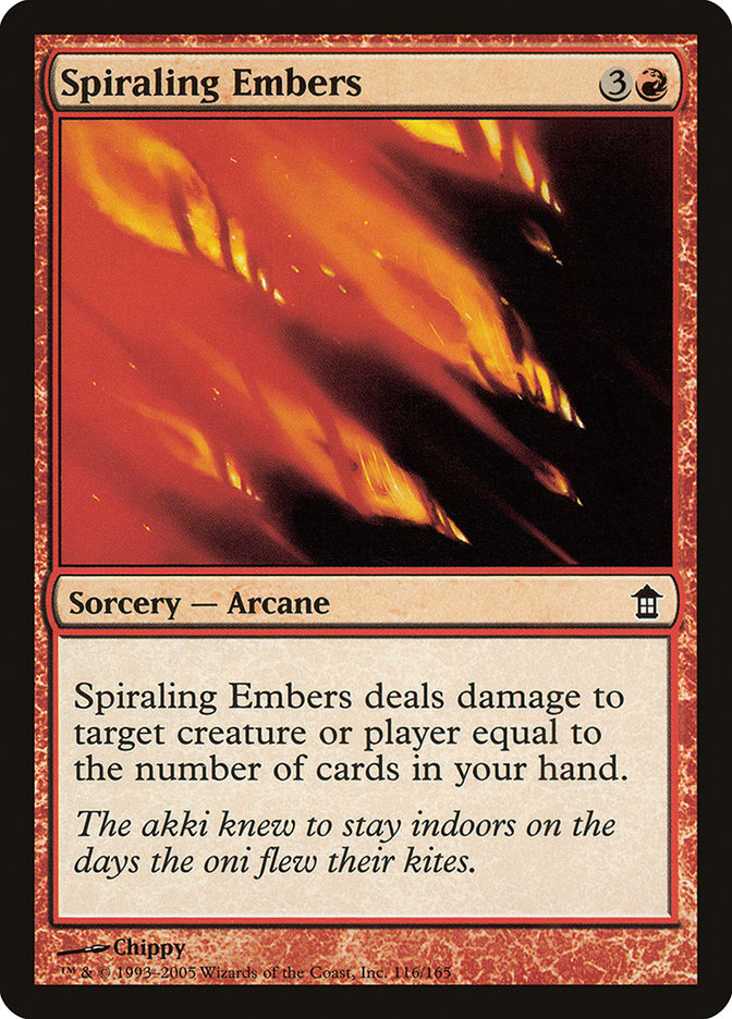 Spiraling Embers [Saviors of Kamigawa] - Evolution TCG