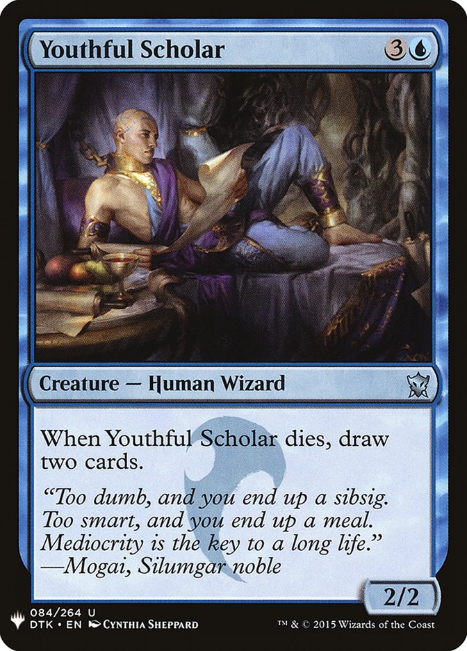 Youthful Scholar [Mystery Booster] - Evolution TCG