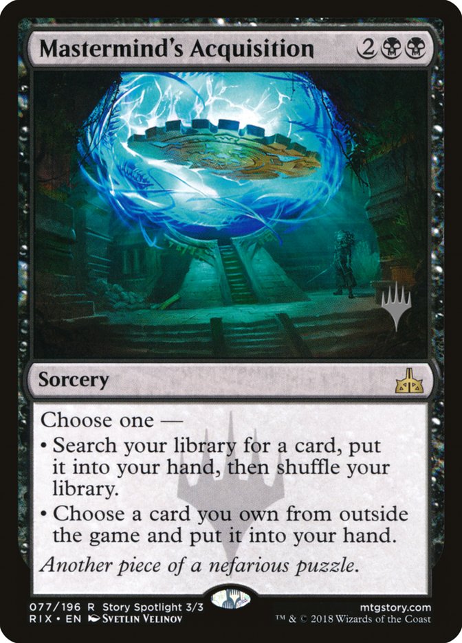 Mastermind's Acquisition (Promo Pack) [Rivals of Ixalan Promos] - Evolution TCG