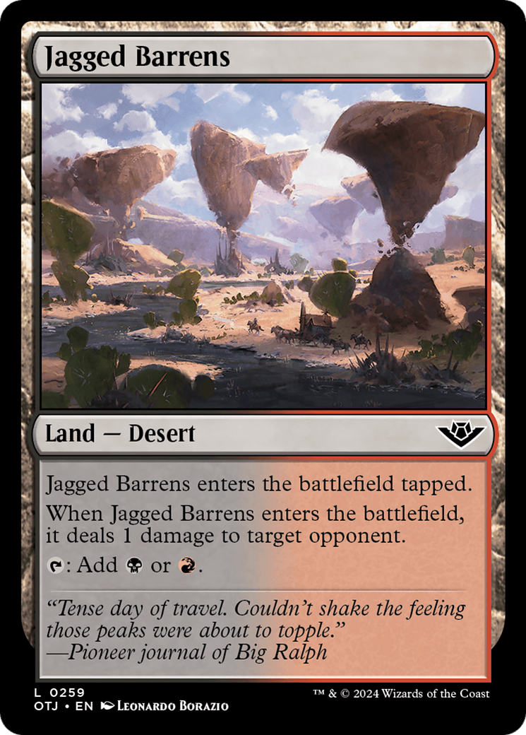 Jagged Barrens [Outlaws of Thunder Junction] - Evolution TCG