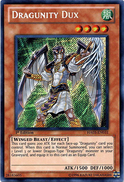 Dragunity Dux [HA03-EN031] Secret Rare - Evolution TCG