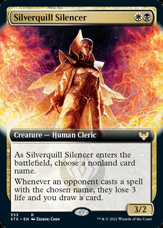 Silverquill Silencer (Extended Art) [Strixhaven: School of Mages] - Evolution TCG