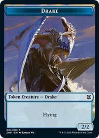 Drake // Hydra Double-Sided Token [Zendikar Rising Tokens] - Evolution TCG