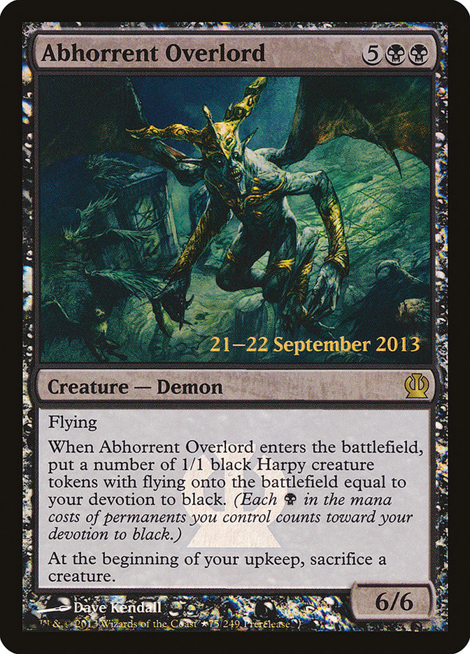 Abhorrent Overlord [Theros Prerelease Promos] - Evolution TCG
