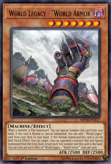 World Legacy - "World Armor" [MP18-EN117] Rare - Evolution TCG