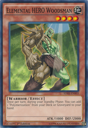 Elemental Hero Woodsman [SDHS-EN003] Common - Evolution TCG