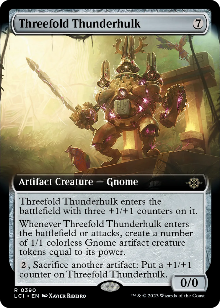Threefold Thunderhulk (Extended Art) [The Lost Caverns of Ixalan] - Evolution TCG