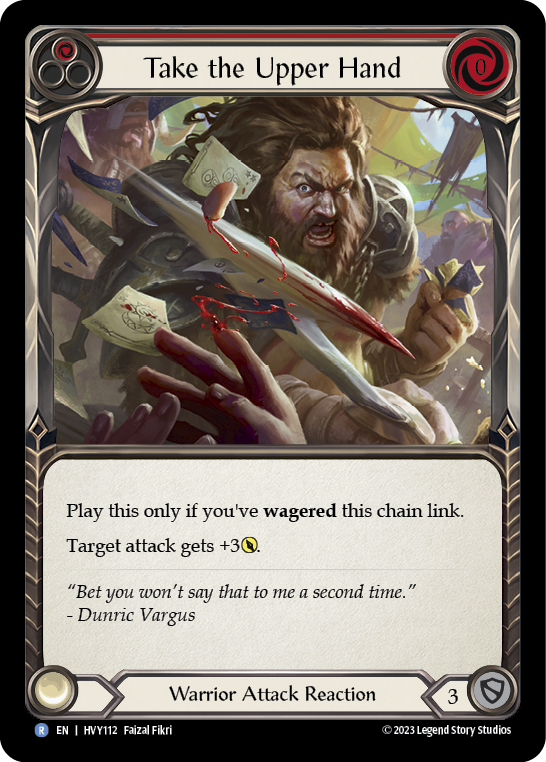 Take the Upper Hand (Red) [HVY112] (Heavy Hitters) - Evolution TCG