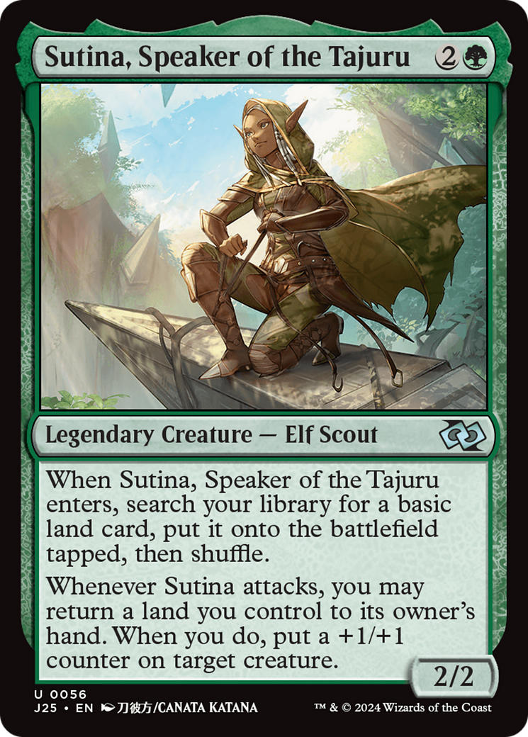Sutina, Speaker of the Tajuru (Anime) [Foundations Jumpstart] - Evolution TCG