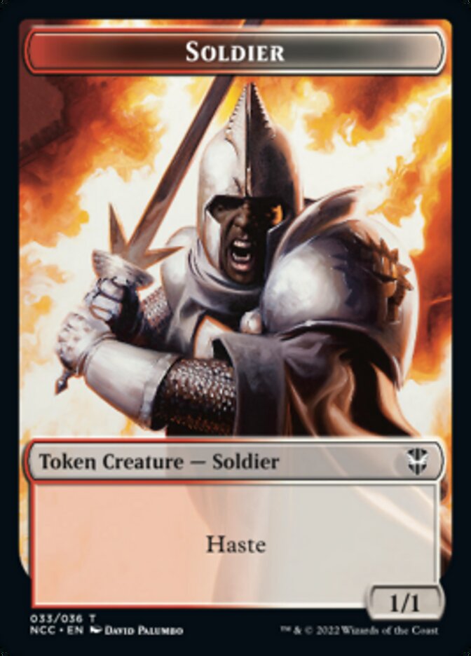 Soldier (33) // Devil Double-Sided Token [Streets of New Capenna Commander Tokens] - Evolution TCG