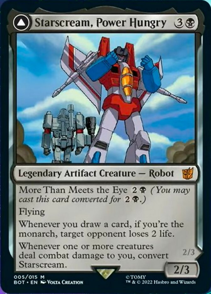 Starscream, Power Hungry // Starscream, Seeker Leader [Transformers] - Evolution TCG