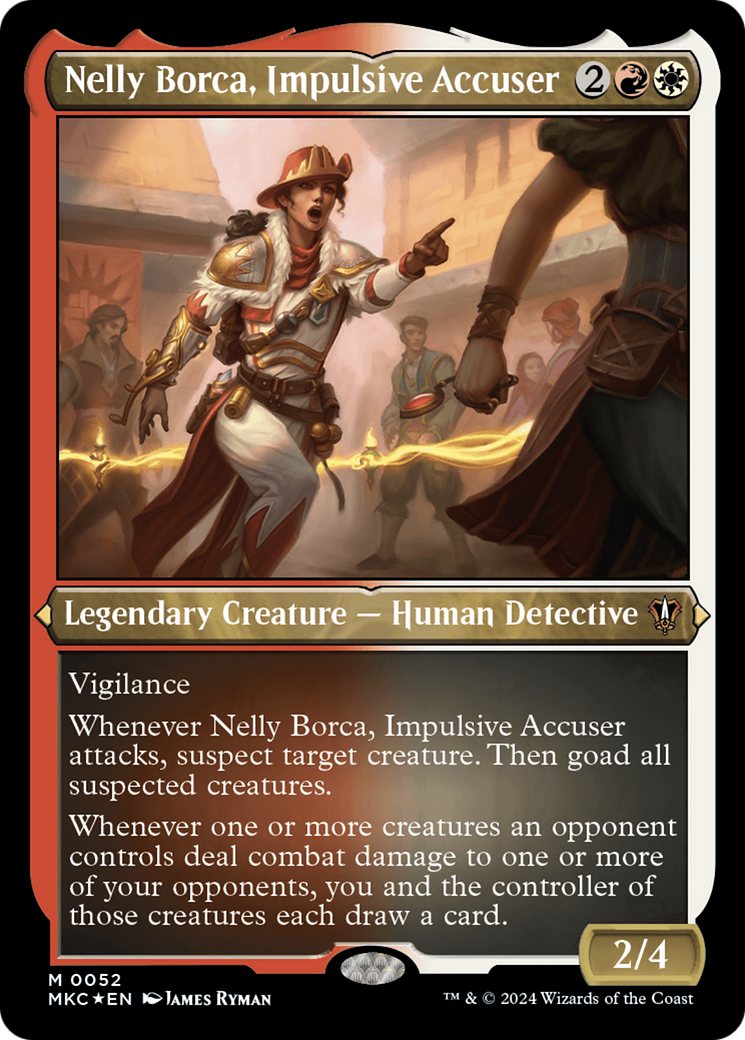 Nelly Borca, Impulsive Accuser (Display Commander) [Murders at Karlov Manor Commander] - Evolution TCG