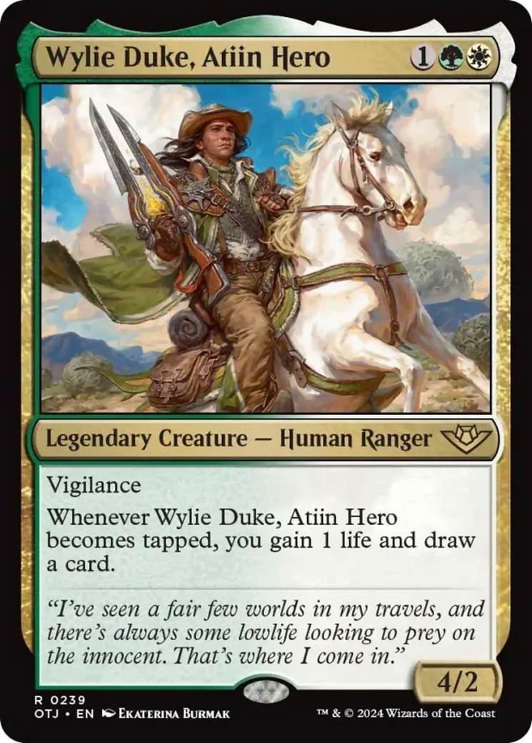 Wylie Duke, Atiin Hero [Outlaws of Thunder Junction] - Evolution TCG