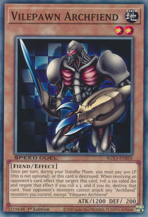 Vilepawn Archfiend [SXG3-ENE05] Common - Evolution TCG