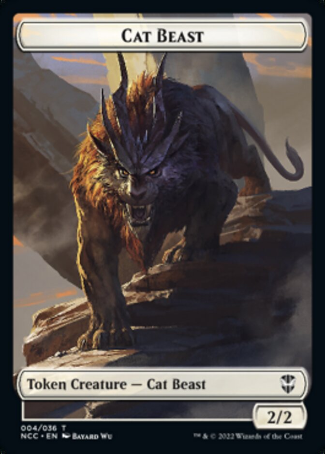 Soldier (09) // Cat Beast Double-Sided Token [Streets of New Capenna Commander Tokens] - Evolution TCG