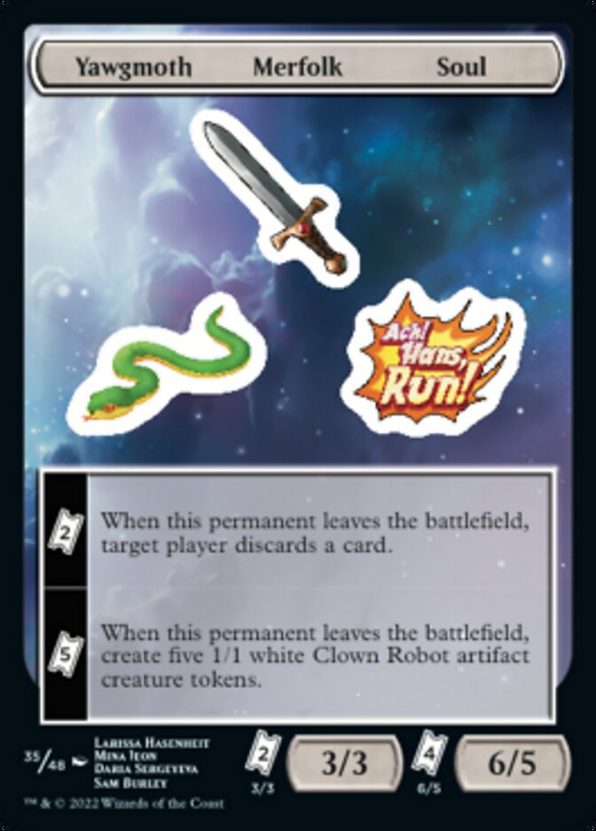 Yawgmoth Merfolk Soul [Unfinity Stickers] - Evolution TCG