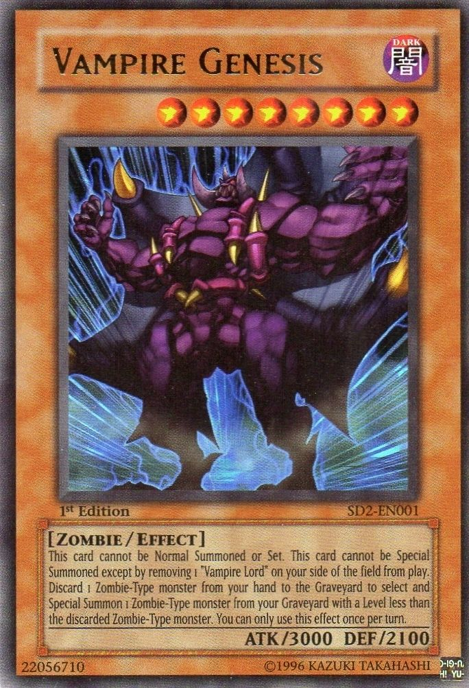 Vampire Genesis [SD2-EN001] Ultra Rare - Evolution TCG