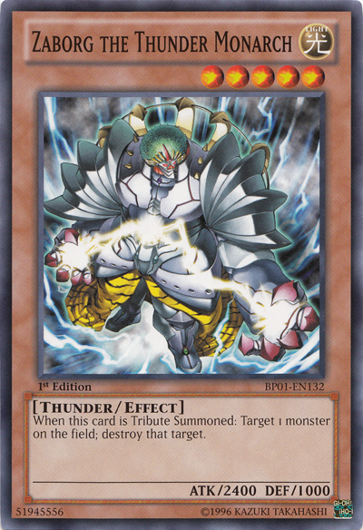 Zaborg the Thunder Monarch [BP01-EN132] Common - Evolution TCG