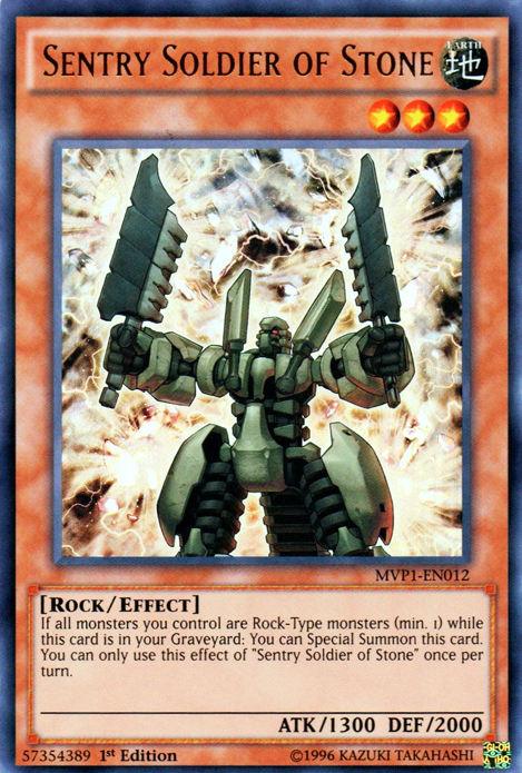 Sentry Soldier of Stone [MVP1-EN012] Ultra Rare - Evolution TCG