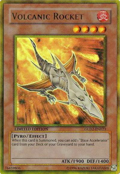 Volcanic Rocket [GLD2-EN023] Ultra Rare - Evolution TCG
