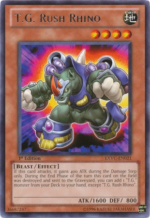 T.G. Rush Rhino [EXVC-EN021] Rare - Evolution TCG