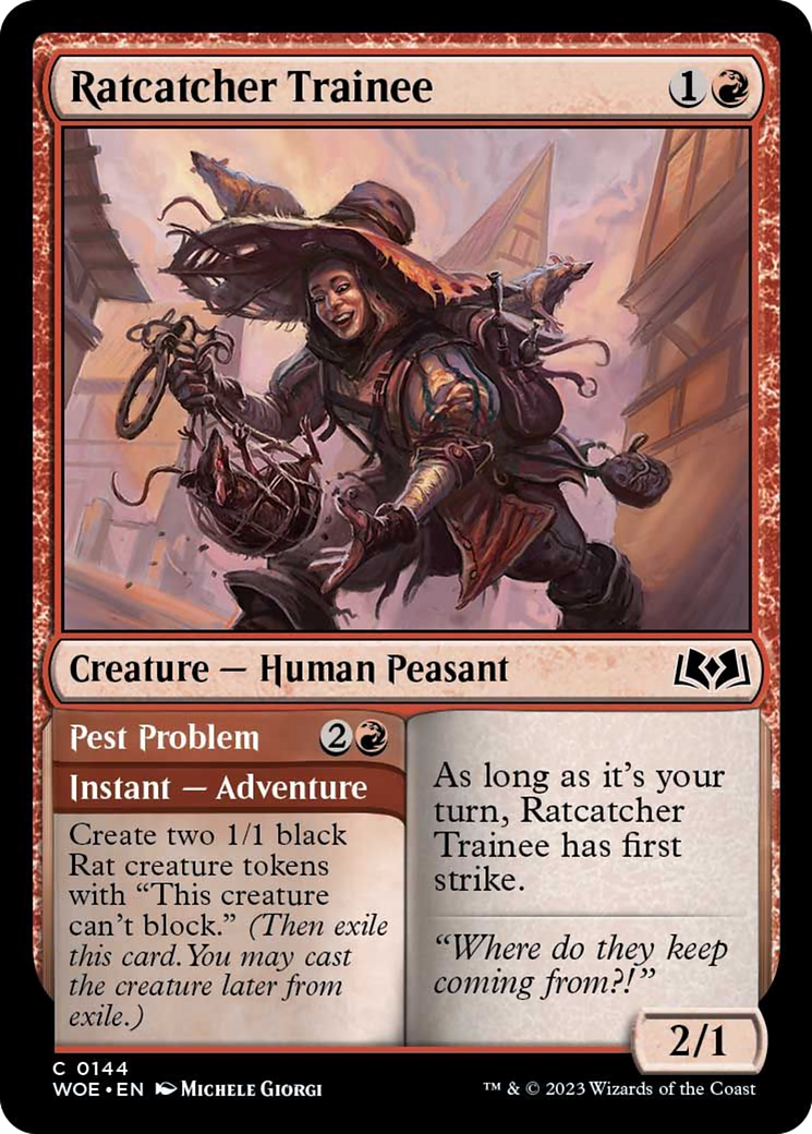 Ratcatcher Trainee // Pest Problem [Wilds of Eldraine] - Evolution TCG
