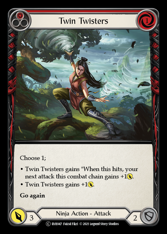 Twin Twisters (Red) [EVR047] (Everfest)  1st Edition Normal - Evolution TCG