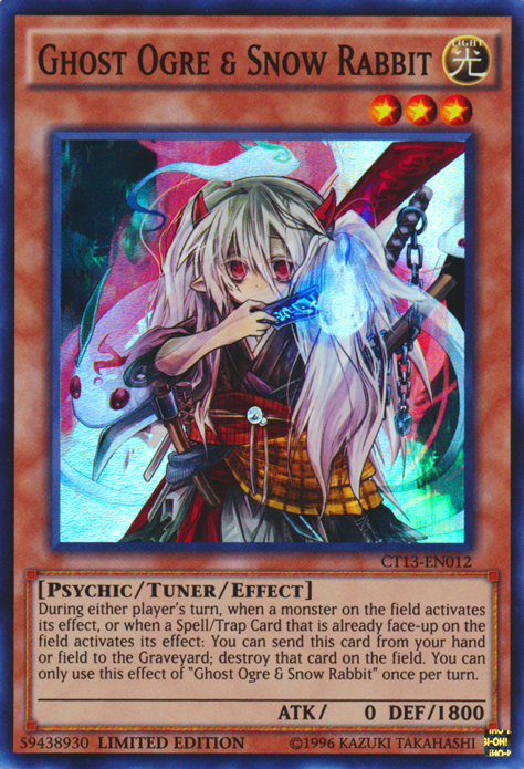 Ghost Ogre & Snow Rabbit [CT13-EN012] Super Rare - Evolution TCG