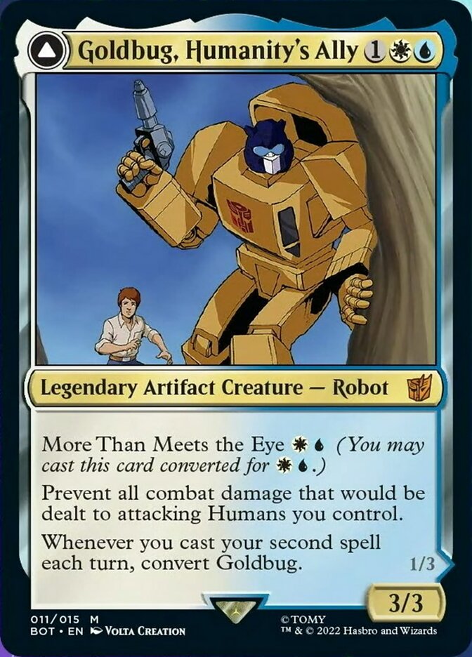 Goldbug, Humanity's Ally // Goldbug, Scrappy Scout [Transformers] - Evolution TCG