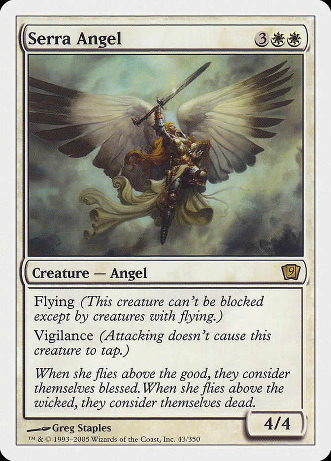 Serra Angel (9th Edition) [Oversize Cards] - Evolution TCG