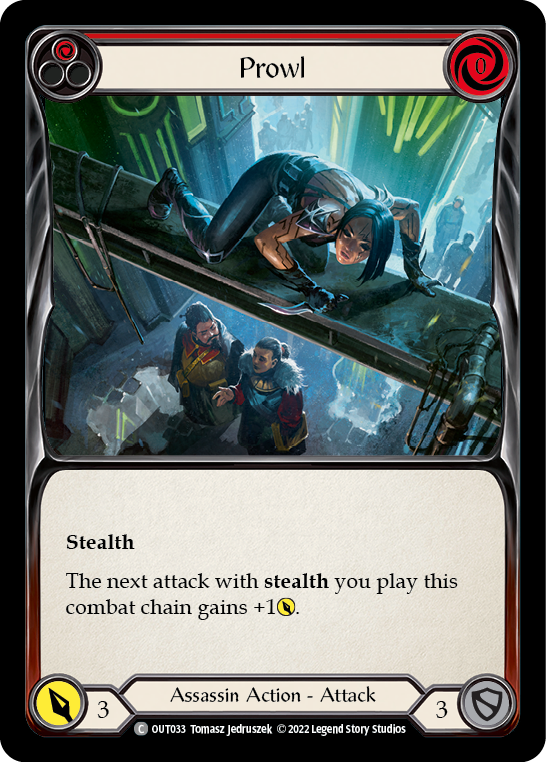 Prowl (Red) [OUT033] (Outsiders)  Rainbow Foil - Evolution TCG