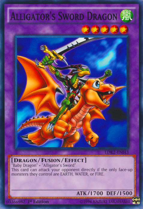 Alligator's Sword Dragon [LDK2-ENJ43] Common - Evolution TCG