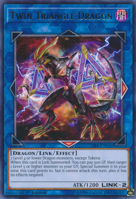 Twin Triangle Dragon [CIBR-EN046] Rare - Evolution TCG